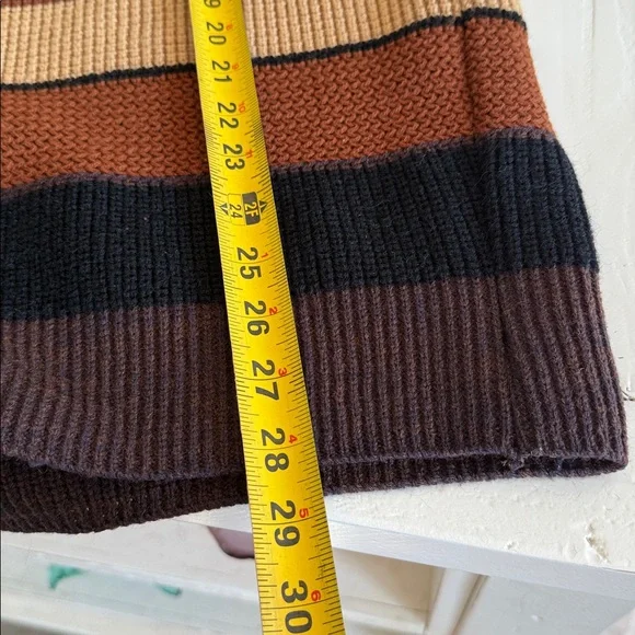 Vintage JANTZEN grandpacore wool cardigan, brown multicolour EUC unisex - Picture 10 of 11